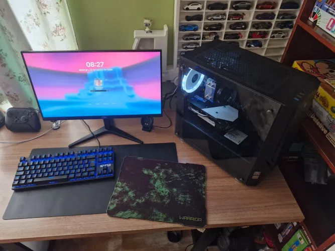 PC Gamer Completo - Ryzen 5 5500 + RTX 2060 6GB + 16GB RAM + Monitor AOC 75Hz