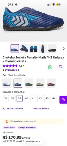 CHUTEIRA SOCIETY PENALTI 39