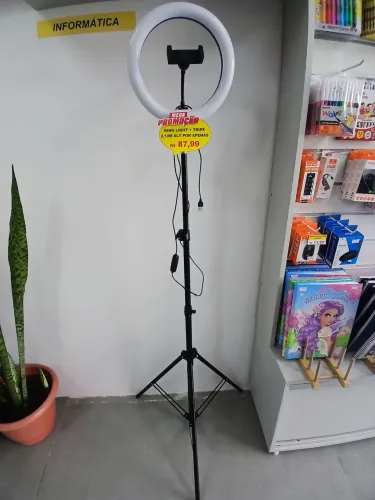 Ring Light + tripé 2m