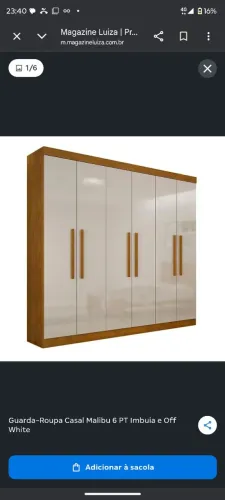 Guarda roupa semi novo muito conservado