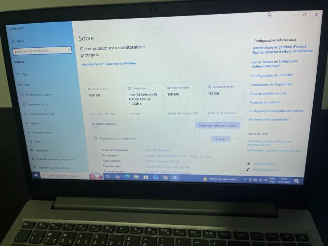 Notebook Lenovo IdeaPad S145 | SSD 120GB | 4GB RAM | Windows 10