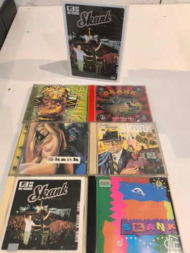 6 CDs Banda Skank + 1 DVD MTV Ao Vivo em Ouro Preto - pop Rock