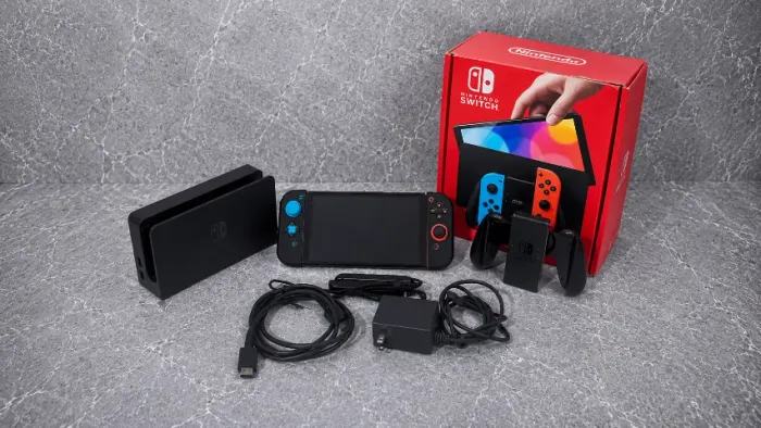 Nintendo Switch OLED Desbloqueado + 128GB + Jogos Instalados + Caixa