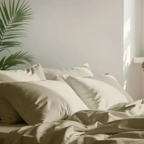 Jogo de Cama Bege Queen 4 peças