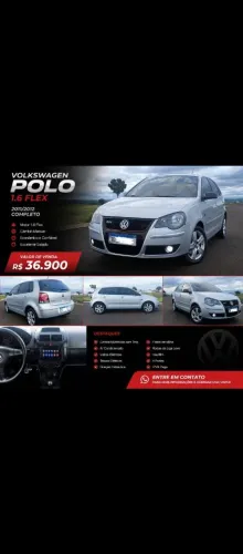 Volkswagen Polo 1.6 Mi/s.ouro 1.6 MI Tot.flex 8V 5P 2008