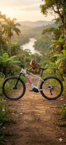 Caloi E-Vibe Explorer  bicicleta elétrica / e-bike 450 km  estado de novo