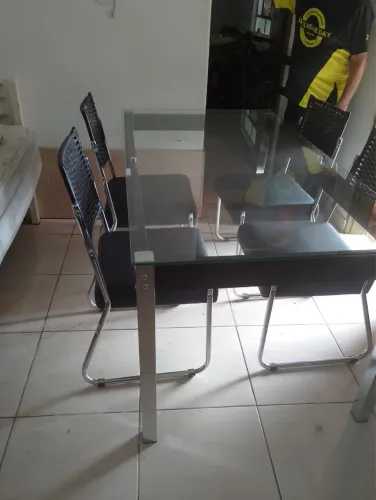 Mesa de Vidro 6 Lugares