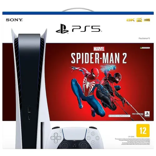 PlayStation 5 CFI 1214-A Disk Homem Aranha + 1 Controle