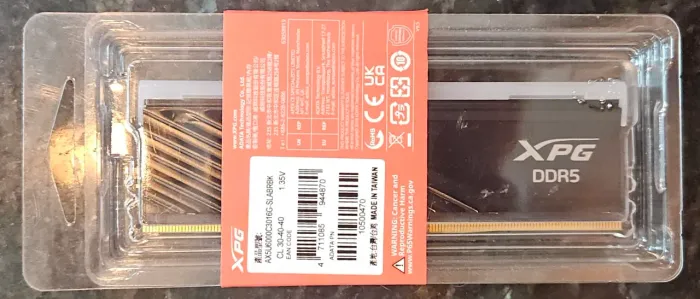 Memória ram 16gb ddr5 6000mhz cl30