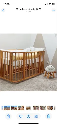 Berço madeira fases 3 em 1
