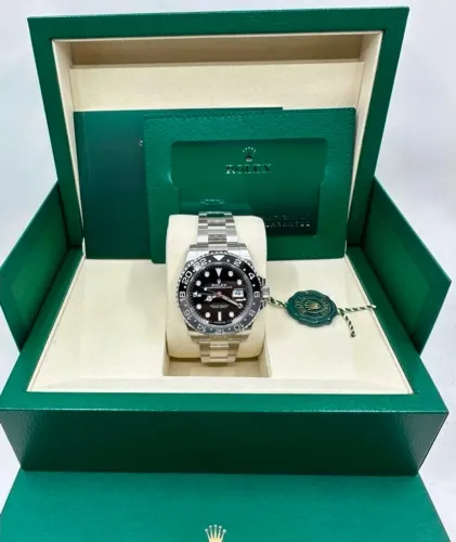 Relógio Rolex GMT-Master II Bruce Wayne Super C Oyster Bracelet Full set