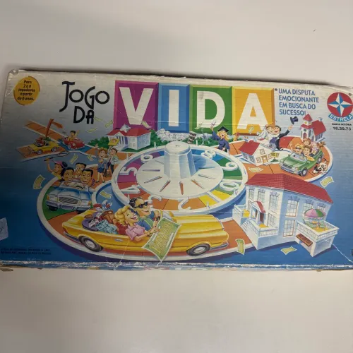 Jogo da vida Estrela antigo colecionável incompleto 