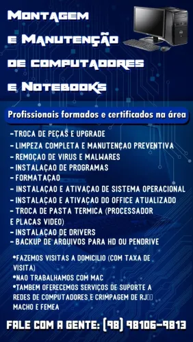 Montagem e manutenção de computadores e notebooks