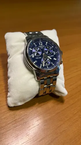 Original Tissot PRC 200 Chronograph Azul - Edição Comemorativa