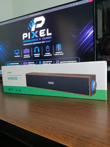 Caixa de Som Soundbar Vinik Wood 6W Nova