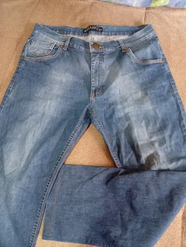 Calça jeans masculina plus size 48