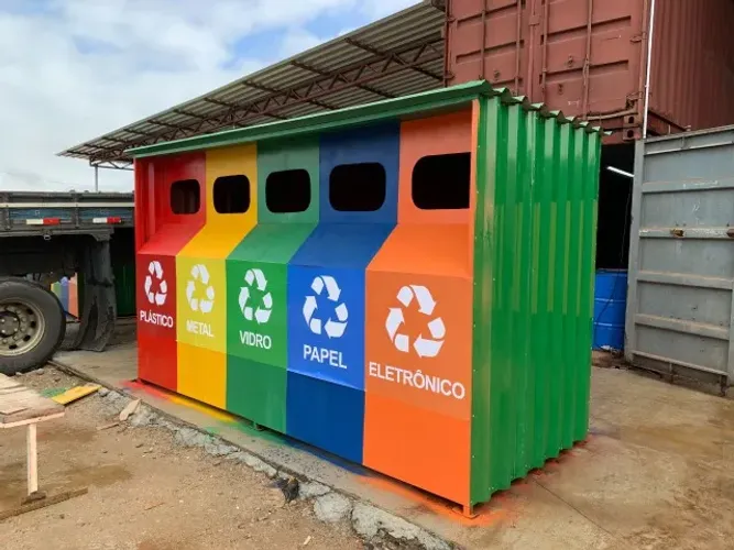 Ecoponto container para hospitalares 3x2x2,20