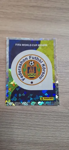 Figurinha Brilhante Escudo Curaçao Álbum Copa 2026