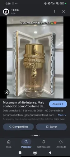 Perfume arabe. Novo 