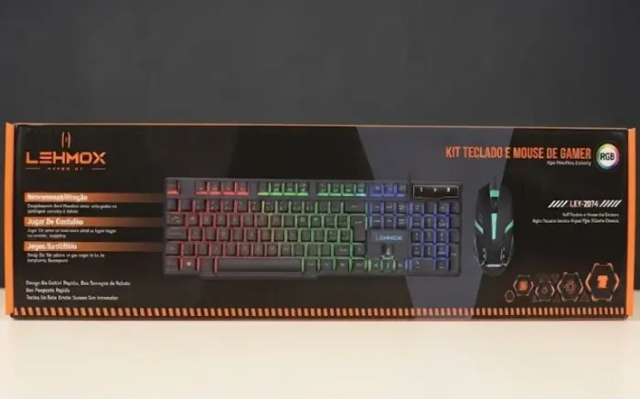 TECLADO E MOUSE COM FIO GAMER RGB - FAÇO ENTREGA