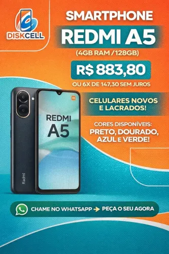 Smartphone Redmi A5 4gb ram / 128gb lacrado