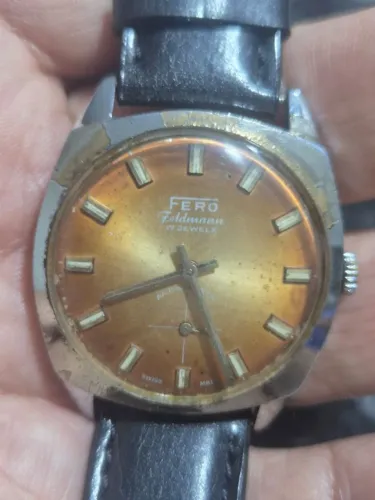 Relógio FERO FELDMANN MECÂNICO SWISS MADE - FUNCIONANDO