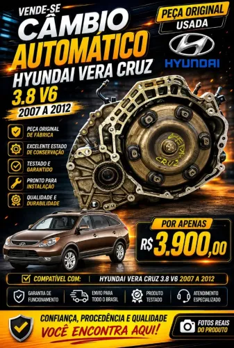 CAMBIO AUTOMÁTICO HYUNDAI VERA CRUZ 3.8 V6 2007 A 2012