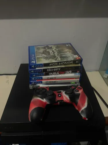 Ps4 - 5 jogos - 2 controles - Fat 500gb