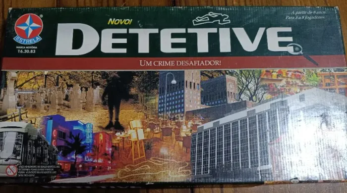 Jogo Detetive Estrela - Edição Clássica Rara - versão com arte urbana