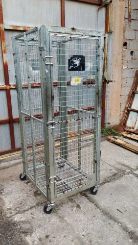 Gaiola com rodízio galvanizada