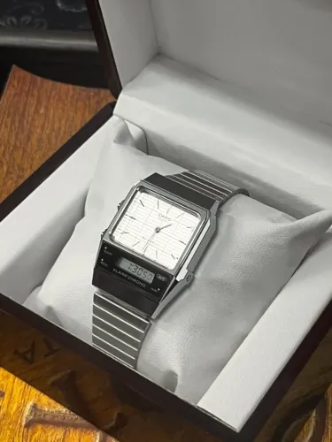 Relógio Casio Vintage AQ-800 Original Novo na Caixa Importado França Exclusivo
