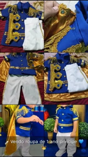 Roupa de príncipe 1 ano