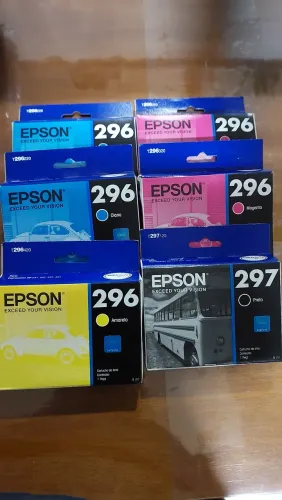 Cartuchos Epson 296 colorido e 297 black