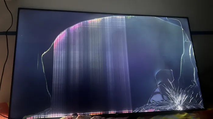 Tv 55 polegadas tela quebrada 