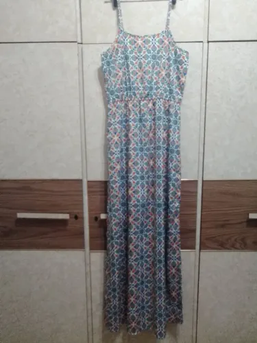 Vestido longo nunca usado estampado Leader Magazine tamanho M 