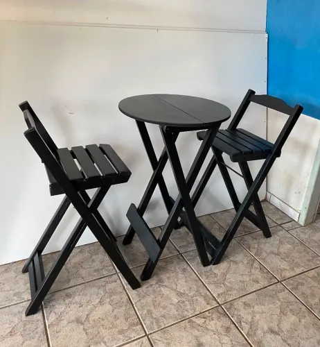Mesa Bistrô redonda dobrável
