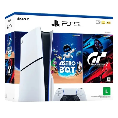 PlayStation 5 Slim Disk - Pacote ASTRO BOT e Gran Turismo 7