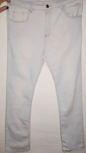 Calça Jeans Tamanho 44 Azul Clara