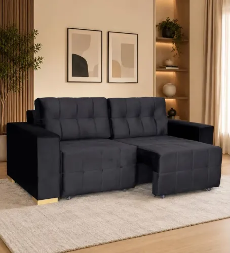 Sofá com 2 poltronas