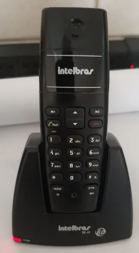 Telefone Sem Fio Intelbrás  Ts-40 Preto - Usado