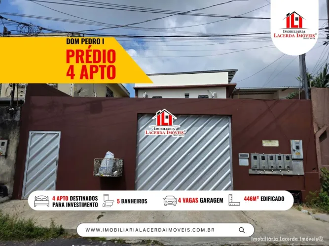 Prédio com 4 Apartamentos, RENDA DE 7 MIL, 446m² Edificado, Próximo da Arena Amazonia