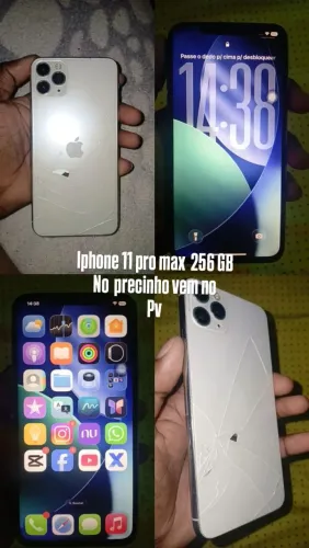 Vendo iphone 11 pro max funcionando tudo ou troco em outro Iphone