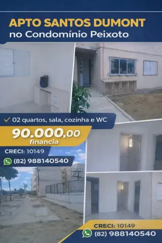 Apartamento à venda no CONDOMÍNIO PEIXOTO, SANTOS DUMONT, Maceió, AL