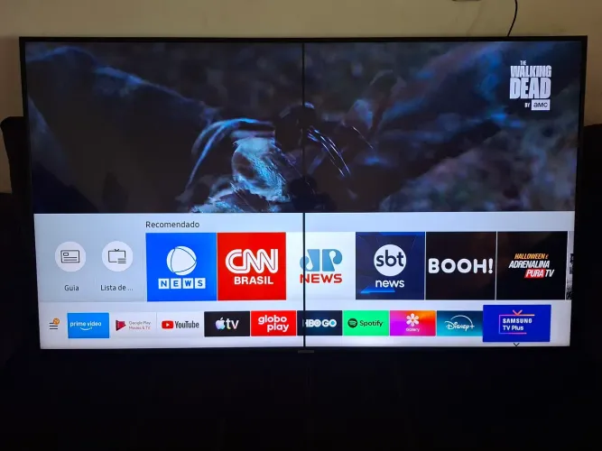 TELEVISÃO 65 POLEGADA SAMSUNG 4K BLUETOOTH 3.000 CANAIS possui detalhe imperceptível