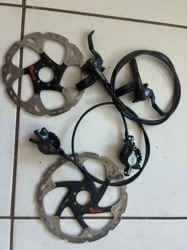 Vendo freios Deore XT 8100 + discos