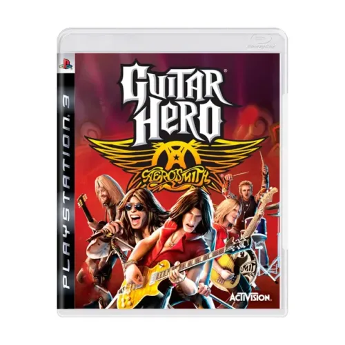 Guitar Hero Aerosmith original Playstation 3 com caixa e manual