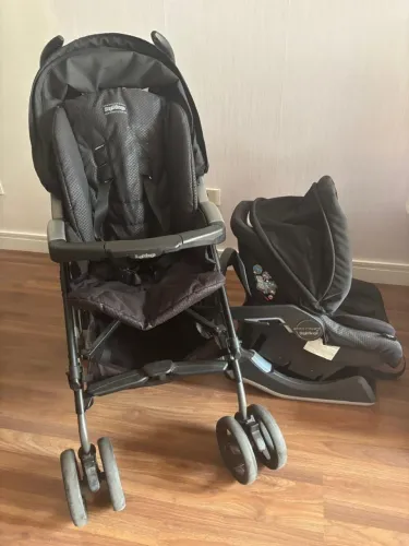 Carrinho + Bebê conforto + base carro + cadeirão carro