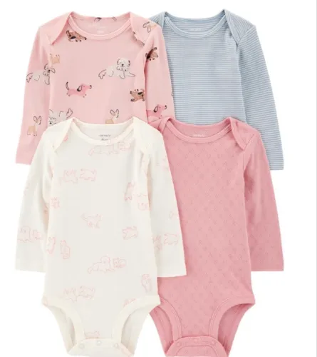 Kit body bebê 4 peças Carters 0-3M