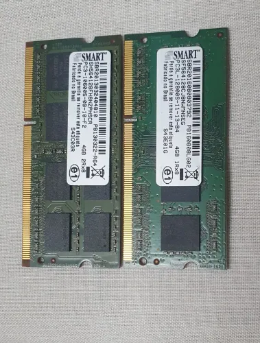 Vendo 2 pentes de memória RAM Smart de 4GB DDR3L 1600MHz para notebook