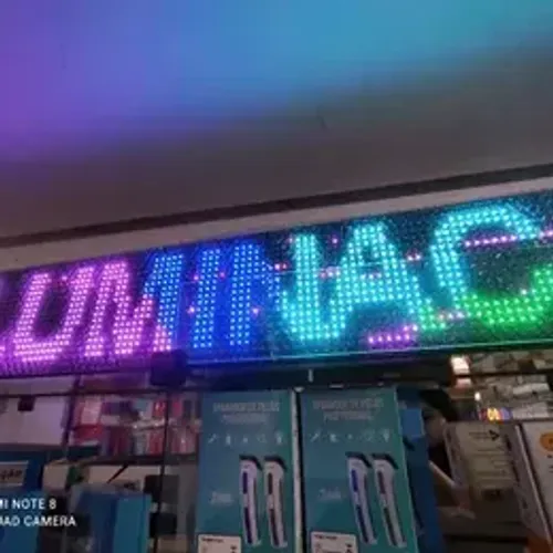 Painel led 130x20 rgb wi-fi configuração no celular prova dguá (Distribuidora JK Eletronic